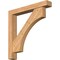 Ekena Millwork Westlake Block Smooth Bracket w/ Offset Brace, Western Red Cedar, 5 1/2"W x 36"D x 36"H BKT0604X36X36WTL05SWR - alternate 1